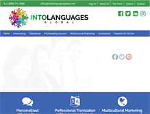 Tablet Screenshot of intolanguagesglobal.com